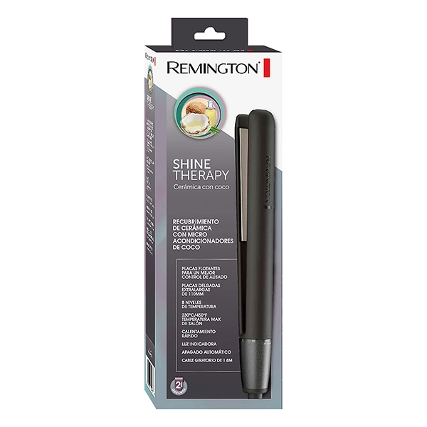 Plancha de Cabello Remington 1" Shine Therapy Coco